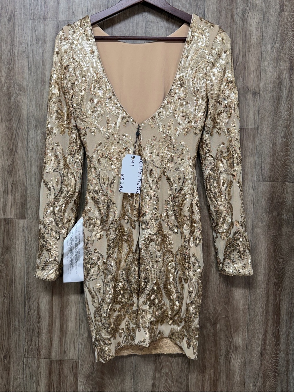 NEW Dress the Population Lola Hold Sequin Mini Dress - Picture 4 of 12